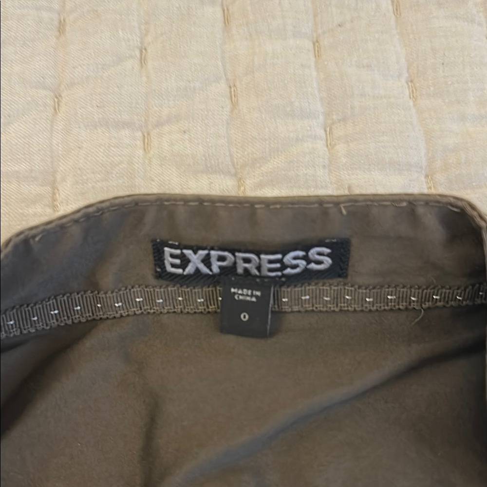 Express Green Mini Dress - Picture 2 of 7